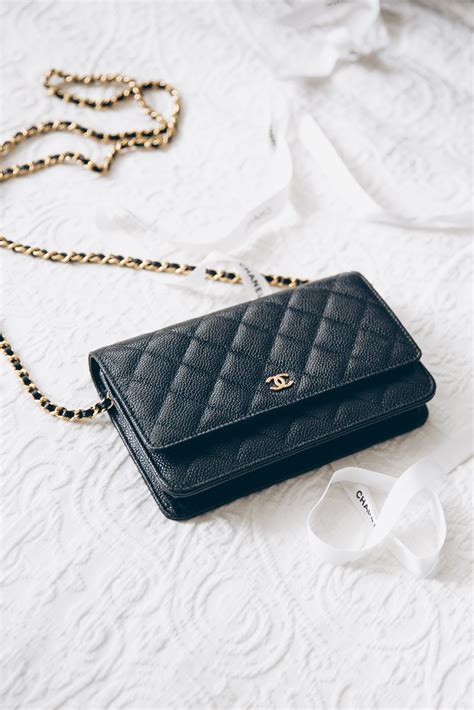 chanel woc pebble|Chanel 19 wallet on chain.